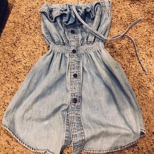 DENIM TUBE TOP!
